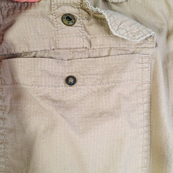 Ralph Lauren CHAPS Khaki Brown Cargo Utility Fishing Quick Dry Cargo Shorts - Picture 6 of 8